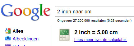 google-inch2cm