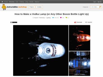How to make a Vodka Lamp